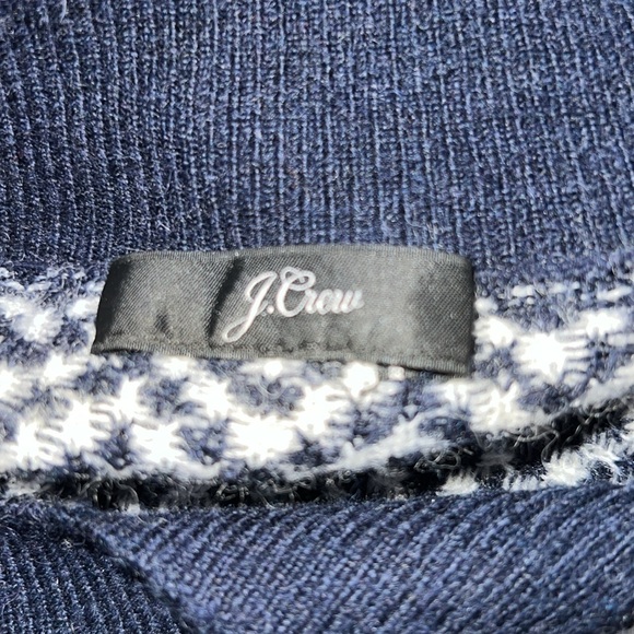 J.CREW BUTTON MOCKNECK SWEATER HERRINGBONE SIZE SMALL - Picture 6 of 9